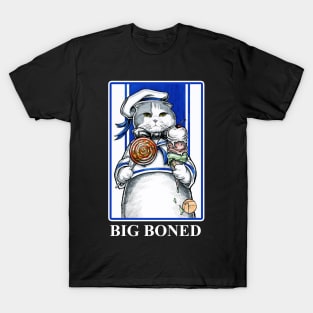 Sailor Cat With Ice Cream - White Outlined Version With Quote T-Shirt